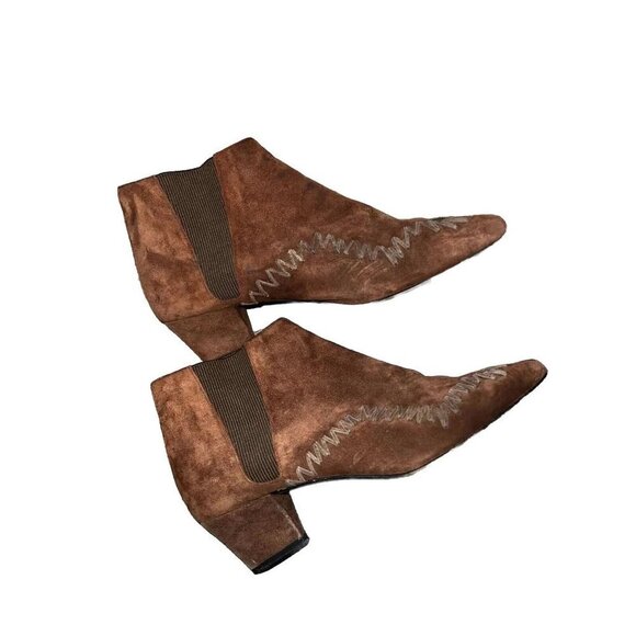 Mario Valentino Shoes - MARIO VALENTINO Ankle boots Women Brown Size 7 Italy Boots Suede